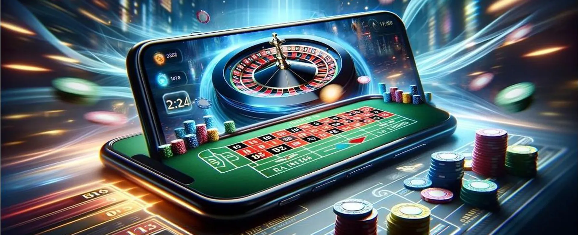Dynamic background of 747.casino live gaming environment